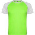 Camiseta Deportiva Bicolor VERDE FLUOR/BLANCO 3XL