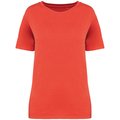 Camiseta efecto lavado de mujer Rojo M