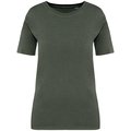 Camiseta efecto lavado de mujer Verde XXL