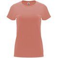 Camiseta entallada de manga corta con cuello redondo NARANJA CLAY XL