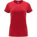 Camiseta entallada de manga corta con cuello redondo Rojo 3XL