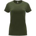 Camiseta entallada de manga corta con cuello redondo VERDE AVENTURA XL