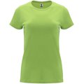 Camiseta entallada de manga corta con cuello redondo VERDE OASIS S