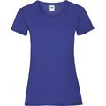 Camiseta entallada mujer 100% algodón Azul M