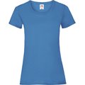 Camiseta entallada mujer 100% algodón Azul S