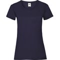 Camiseta entallada mujer 100% algodón Azul XS