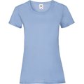 Camiseta entallada mujer 100% algodón Azul XXL