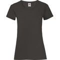 Camiseta entallada mujer 100% algodón Black L