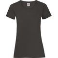 Camiseta entallada mujer 100% algodón Black S