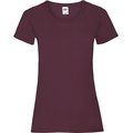 Camiseta entallada mujer 100% algodón Burgundy S