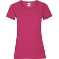 Camiseta entallada mujer 100% algodón Fuchsia XS