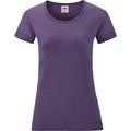 Camiseta entallada mujer 100% algodón Heather Purple M