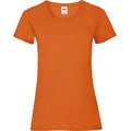 Camiseta entallada mujer 100% algodón Naranja S