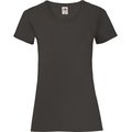 Camiseta entallada mujer 100% algodón Negro S