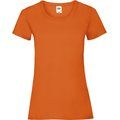 Camiseta entallada mujer 100% algodón Orange S