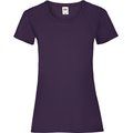 Camiseta entallada mujer 100% algodón Purple L