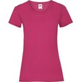 Camiseta entallada mujer 100% algodón Rosa L