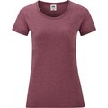 Camiseta entallada mujer 100% algodón Violeta S