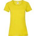 Camiseta entallada mujer 100% algodón Yellow XXL