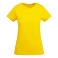 Camiseta entallada mujer algodón orgánico Amarillo 3XL