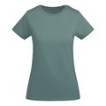 Camiseta entallada mujer algodón orgánico AZUL CALMA 2XL