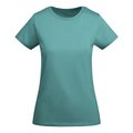 Camiseta entallada mujer algodón orgánico AZUL DUSTY S