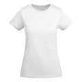 Camiseta entallada mujer algodón orgánico Blanco M