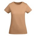 Camiseta entallada mujer algodón orgánico NARANJA GREEK L