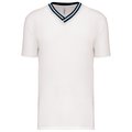 Camiseta equipo Unisex Cuello de Pico Blanco S