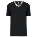 Camiseta equipo Unisex Cuello de Pico Negro M