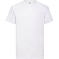 Camiseta hombre algodón cuello redondo Blanco S