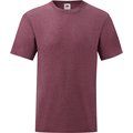 Camiseta hombre algodón cuello redondo Heather Burgundy S