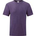 Camiseta hombre algodón cuello redondo Heather Purple XL