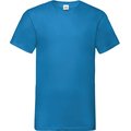 Camiseta hombre cuello de pico Azul XL