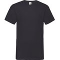 Camiseta hombre cuello de pico Negro S