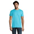 Camiseta Hombre Tubular 100% Algodón Azul Atolón XXL