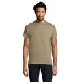 Camiseta Hombre Tubular 100% Algodón Caqui XXL