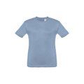 Camiseta Infantil Algodón 100% Azul pastel 4