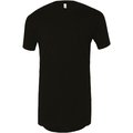 Camiseta larga para hombre Negro L