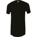 Camiseta larga para hombre Negro XL