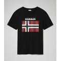 Camiseta con Logotipo de bandera Negro XXL