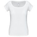 Camiseta manga corta algodón mujer White S