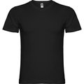 Camiseta manga corta escote en pico tubular Negro XL