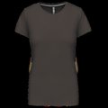 Camiseta manga corta mujer algodón DARK GREY L