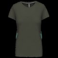 Camiseta manga corta mujer algodón Dark Khaki L