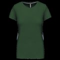 Camiseta manga corta mujer algodón Forest Green 3XL