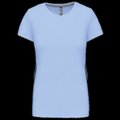 Camiseta manga corta mujer algodón Sky Blue S