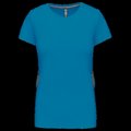 Camiseta manga corta mujer algodón Tropical Blue 3XL