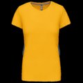 Camiseta manga corta mujer algodón Yellow XL