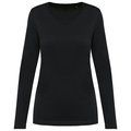 Camiseta manga larga algodón mujer Black XXL